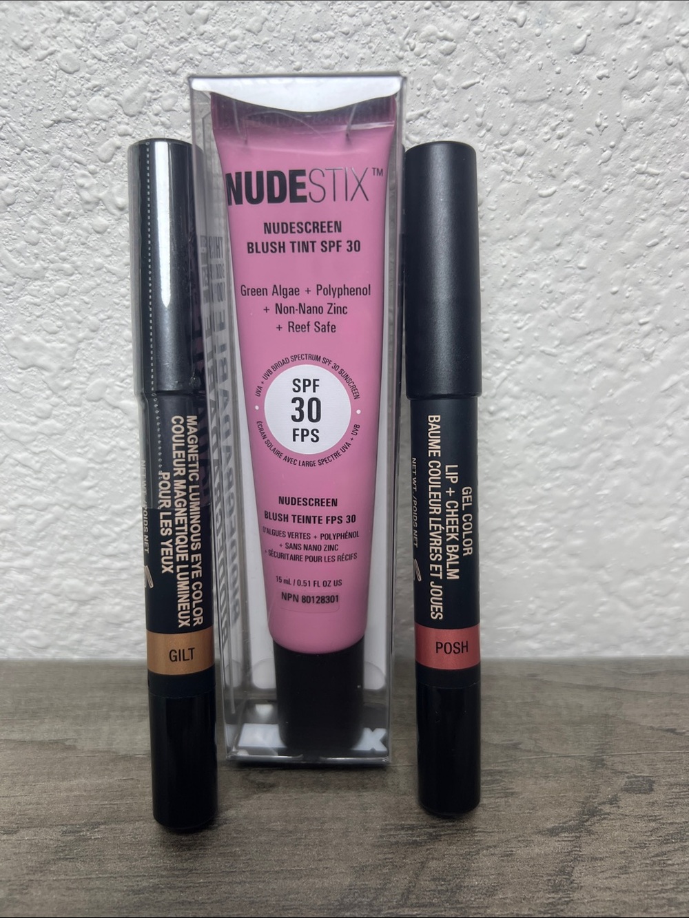 Nudestix Magnetic Eye, Lip & Cheek Balm & Nudescreen Blush Tint Bundle